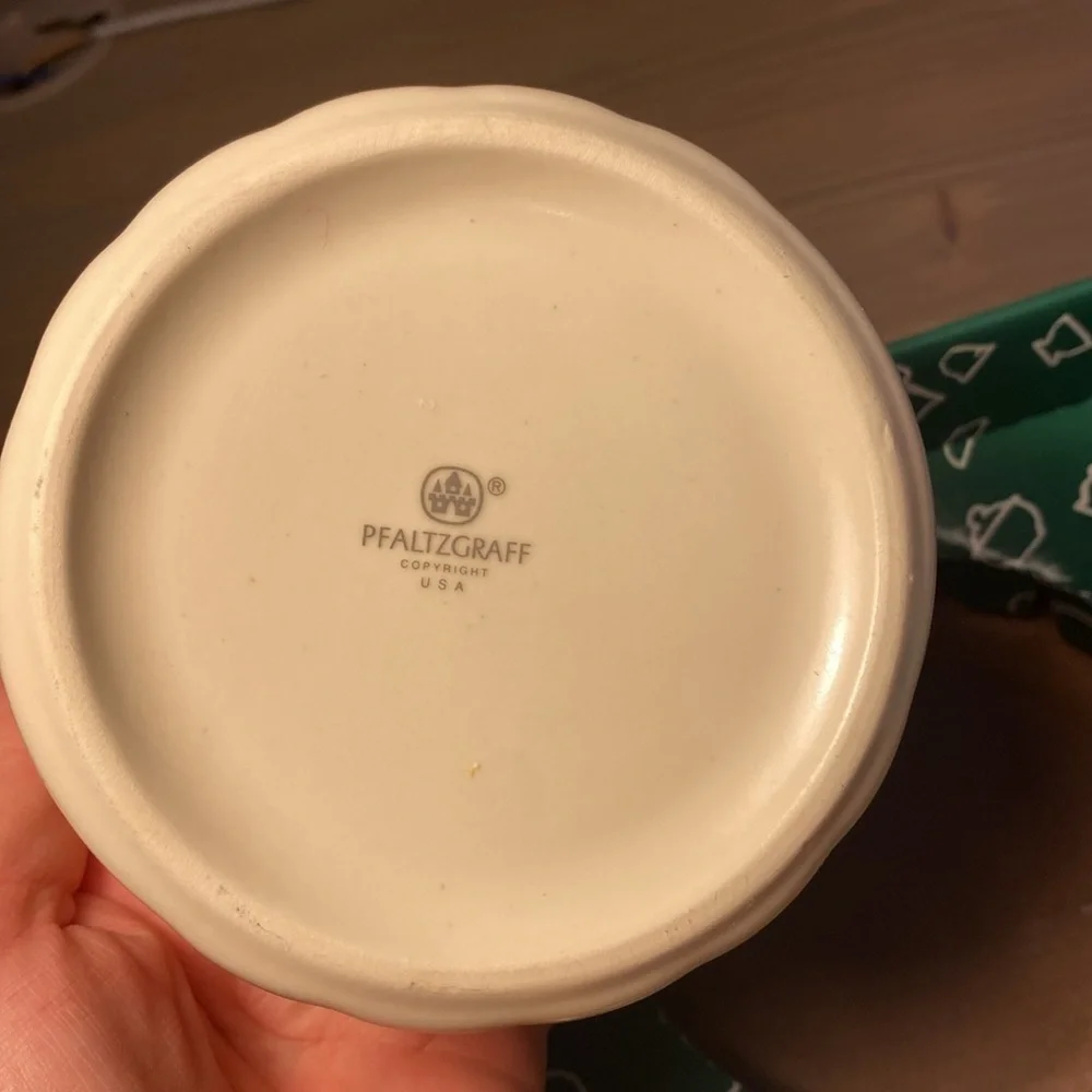 Pfaltzgraff Nordic Christmas Dip Serving Set NIB Discontinued Holiday Vintage